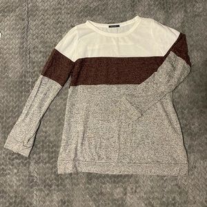 Pink Clover Colorblock Knit Top